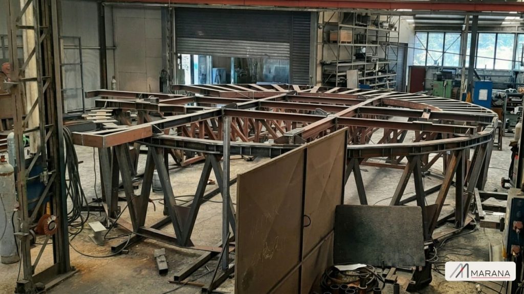 Čelična konstrukcija u izradi u Marana radionici za EXC 3 zavarivanje prema EN 1090-2