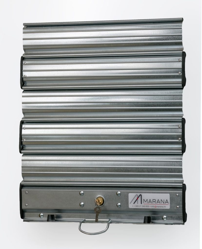 Pocinčana rolo vrata punog profila s cilindarskom bravom – Marana