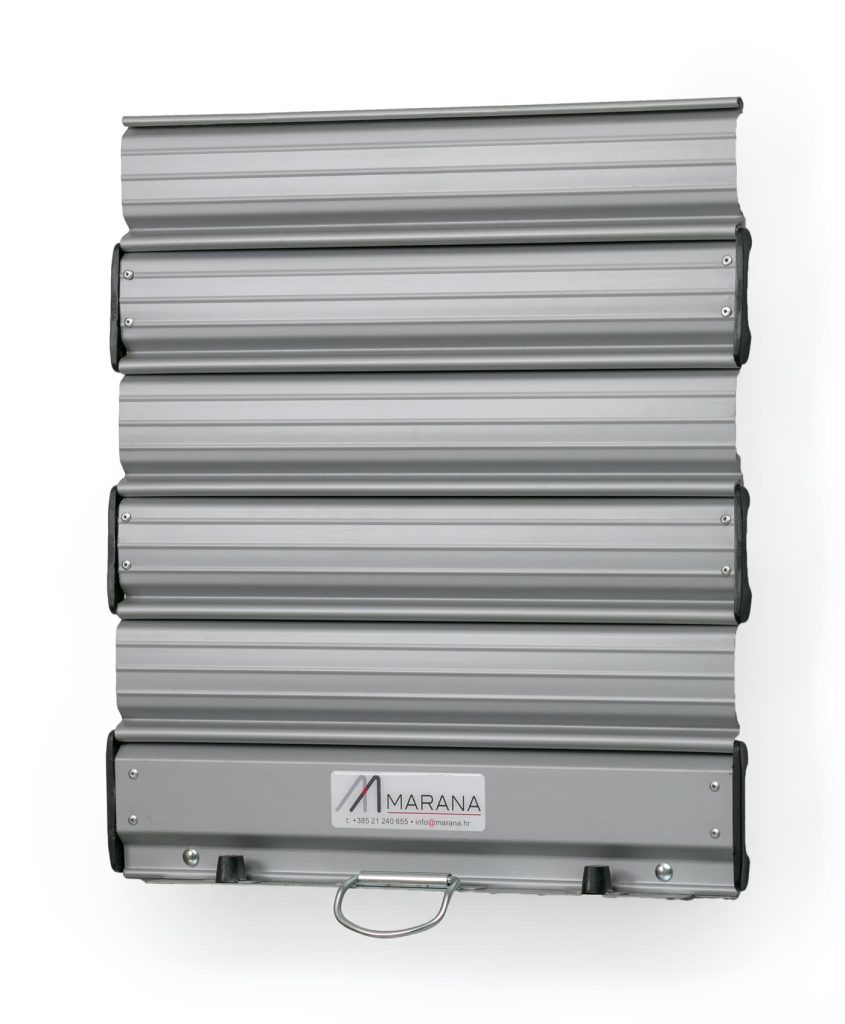 Siva rolo vrata punog profila za trgovine i urede – Marana