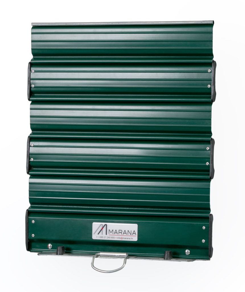 Zelena rolo vrata punog profila – izrada i ugradnja Marana