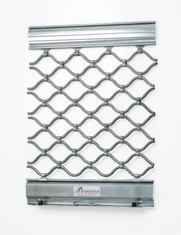 Tubonda rešetkasta rolo vrata – pocinčana sigurnosna rolo rešetka